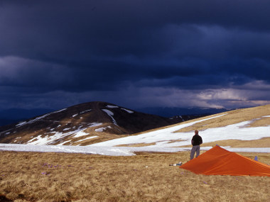 Spring arrives late in the Ukrainian Carpathians