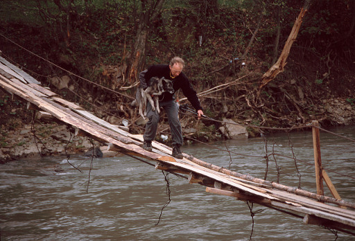 Transcarpathian river crossing