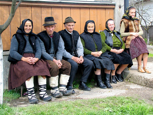 Wearing sunday best in Transylvania